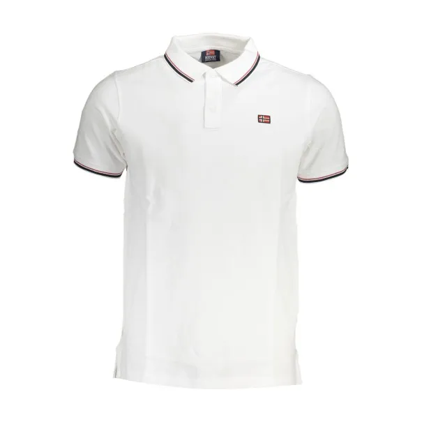 POLO MANCHES COURTES HOMME NORVÈGE 1963 BLANC - NORWAY 1963