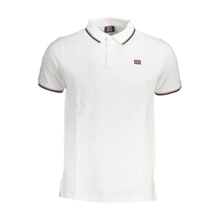 POLO MANCHES COURTES HOMME NORVÈGE 1963 BLANC - NORWAY 1963