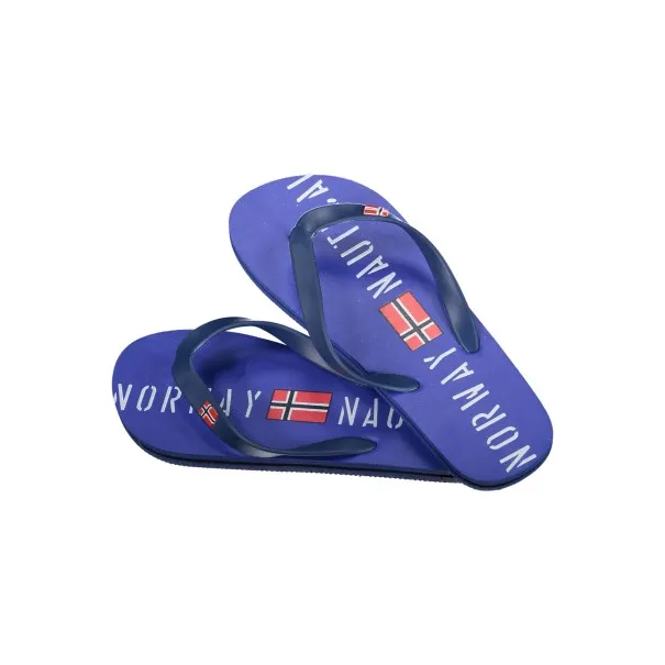 CHAUSSURES PANTOUFLES BLEUES POUR HOMMES NORVÈGE 1963 - NORWAY 1963