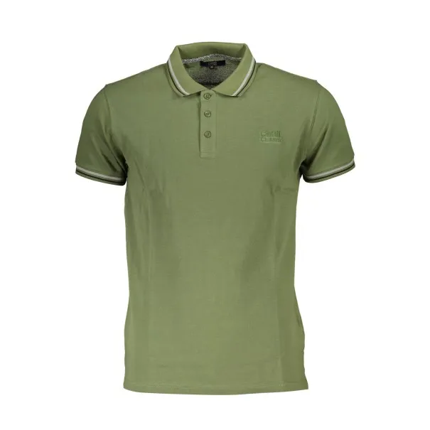 CAVALLI CLASS POLO MANCHES COURTES HOMME VERT - CAVALLI CLASS