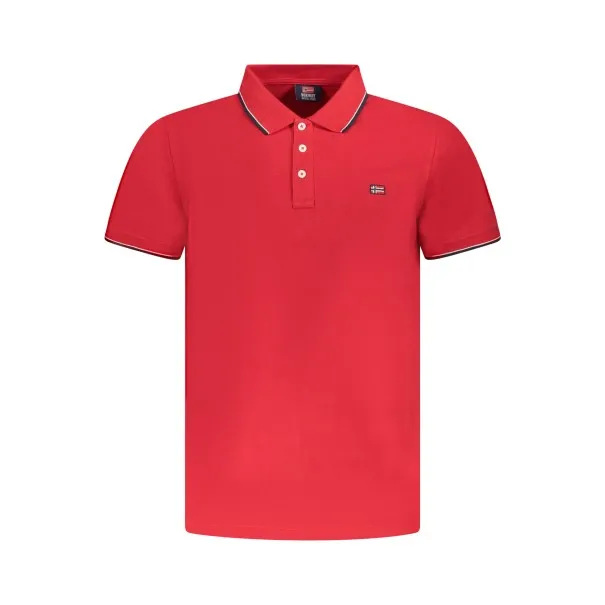 POLO À MANCHES COURTES POUR HOMME NORVÈGE 1963 ROUGE - NORWAY 1963