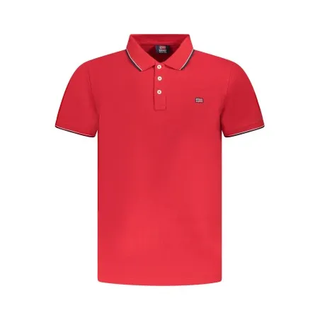 POLO À MANCHES COURTES POUR HOMME NORVÈGE 1963 ROUGE - NORWAY 1963