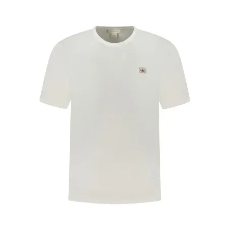 T-SHIRT À MANCHES COURTES POUR HOMMES CALVIN KLEIN BLANC - CALVIN KLEIN