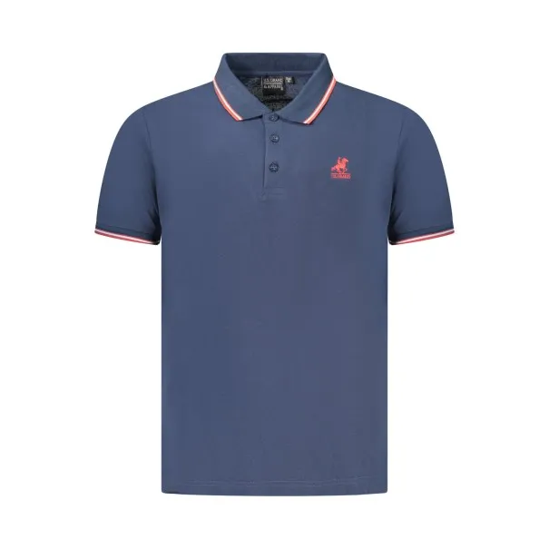Polo US Grand à manches courtes pour homme, bleu - U.S. GRAND