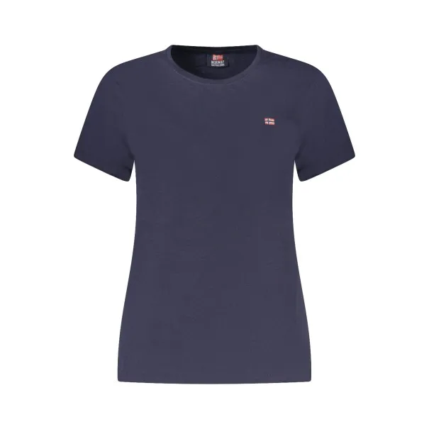 T-SHIRT FEMME À MANCHES COURTES NORVÈGE 1963 BLEU - NORWAY 1963