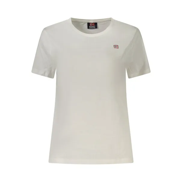 T-SHIRT FEMME À MANCHES COURTES NORVÈGE 1963 BLANC - NORWAY 1963