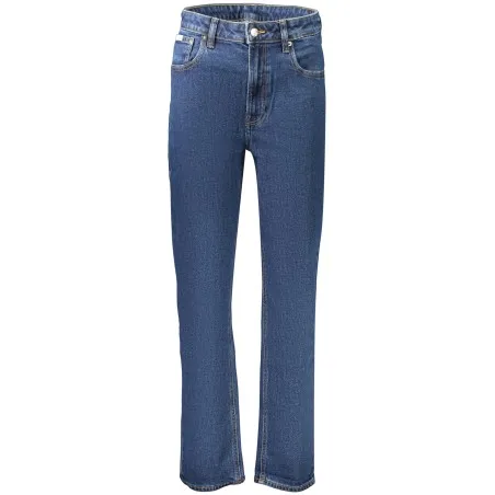 JEAN EN DENIM CALVIN KLEIN POUR FEMME, BLEU - CALVIN KLEIN
