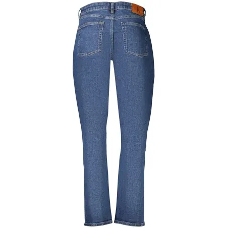 JEAN EN DENIM CALVIN KLEIN POUR FEMME, BLEU - CALVIN KLEIN