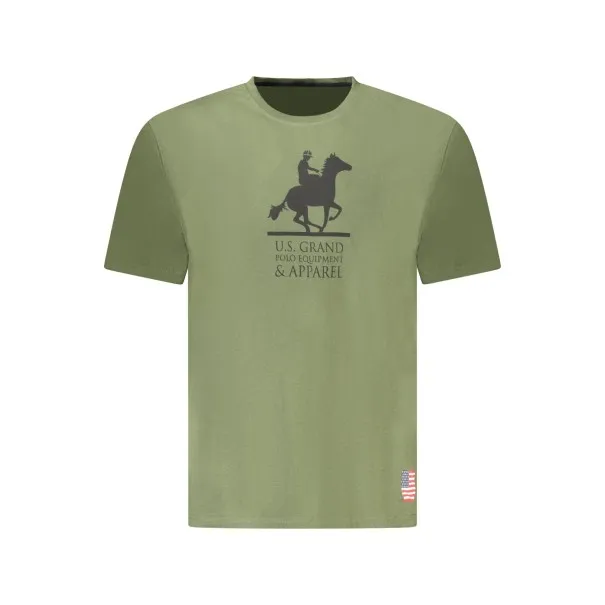 T-shirt vert à manches courtes pour homme US GRAND - U.S. GRAND