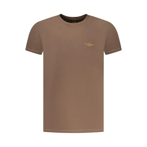 T-shirt marron pour homme AERONAUTICA MILITARE - AERONAUTICA MILITARE