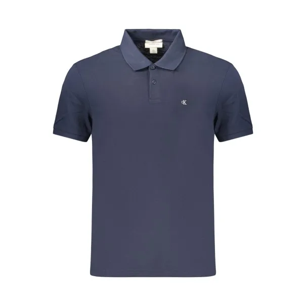 Polo à manches courtes pour homme Calvin Klein, bleu - CALVIN KLEIN