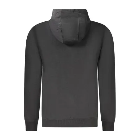 SWEAT-SHIRT NOIR À FERMETURE ÉCLAIR POUR HOMME US GRAND - U.S. GRAND