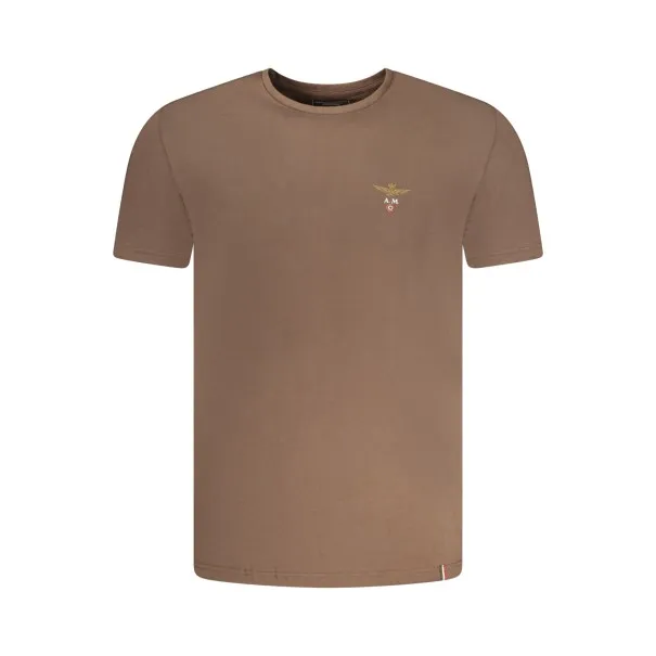 T-shirt marron pour homme AERONAUTICA MILITARE - AERONAUTICA MILITARE