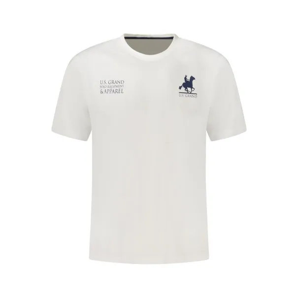 T-shirt blanc à manches courtes US GRAND pour homme - U.S. GRAND