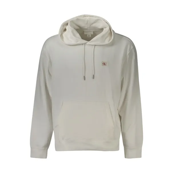 Sweat-shirt zippé homme Calvin Klein blanc - CALVIN KLEIN