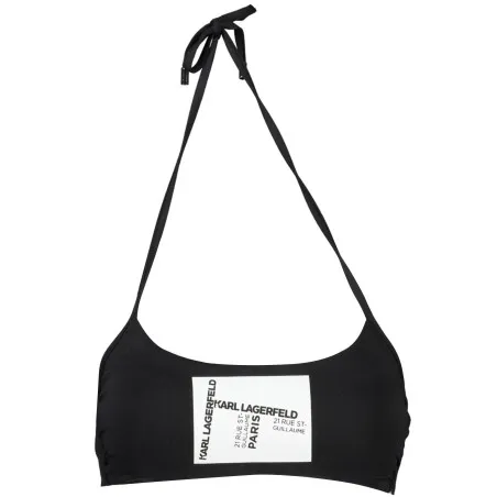 Haut de maillot de bain Karl Lagerfeld Beachwear pour femme Noir - KARL LAGERFELD BEACHWEAR