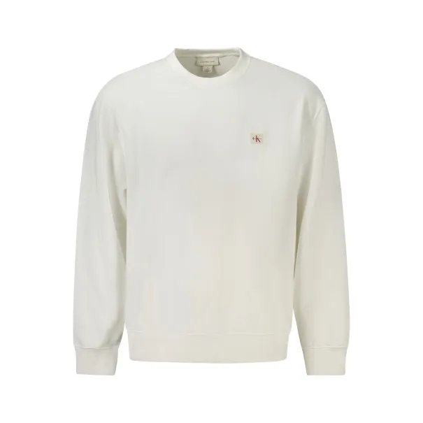 Sweat-shirt zippé homme Calvin Klein blanc - CALVIN KLEIN