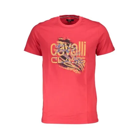 T-SHIRT À MANCHES COURTES CAVALLI CLASS HOMME ROUGE - CAVALLI CLASS