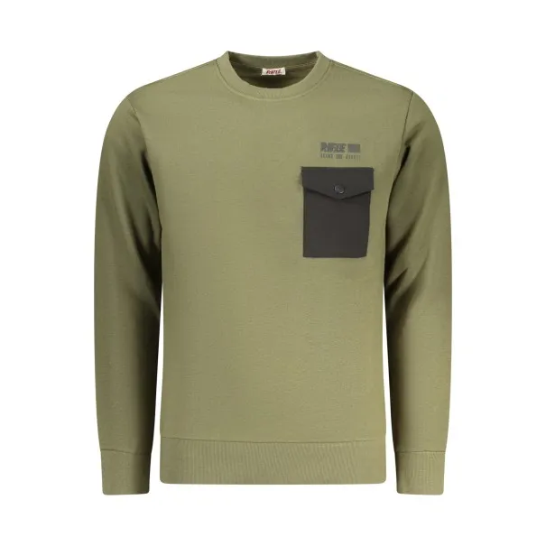 SWEAT-SHIRT FERMETURE ÉCLAIR VERT POUR HOMME RIFLE - RIFLE