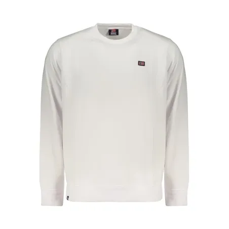 SWEAT-SHIRT BLANC À FERMETURE ÉCLAIR POUR HOMME NORVÈGE 1963 - NORWAY 1963