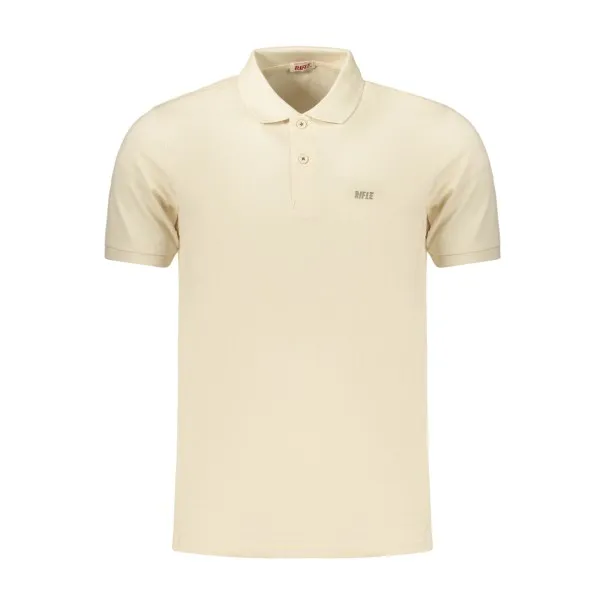 Polo homme à manches courtes, motif fusil, beige - RIFLE