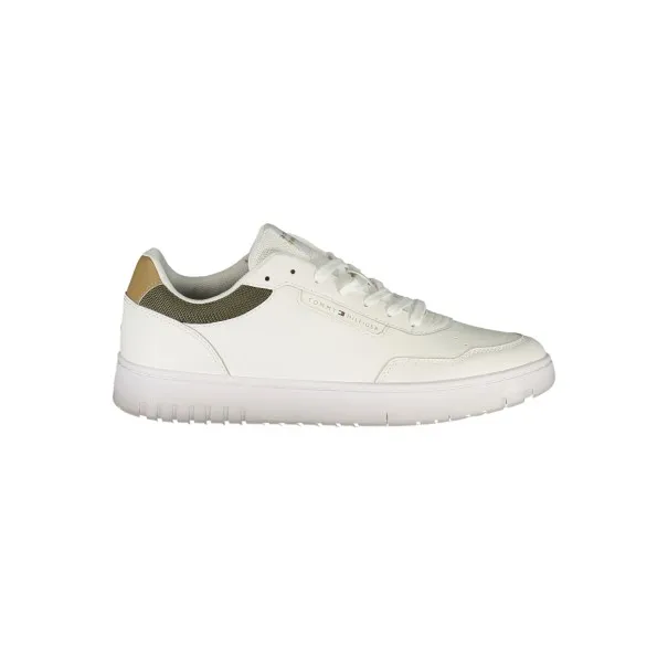 CHAUSSURES DE SPORT POUR HOMMES TOMMY HILFIGER BLANCHES - TOMMY HILFIGER