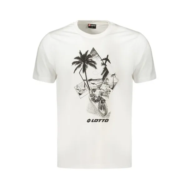 T-shirt blanc à manches courtes pour homme LOTTO - Lotto