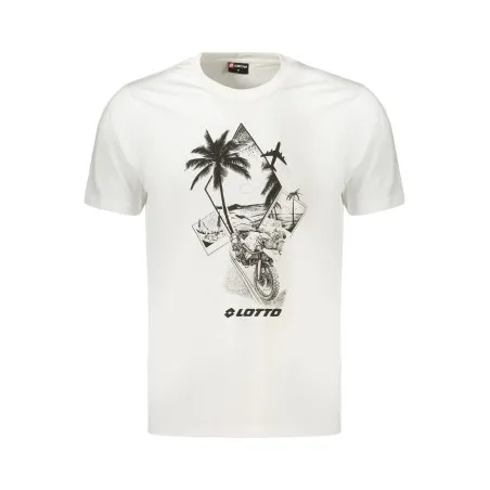 T-shirt blanc à manches courtes pour homme LOTTO - Lotto