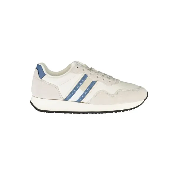 CHAUSSURES DE SPORT POUR HOMMES TOMMY HILFIGER BLANCHES - TOMMY HILFIGER
