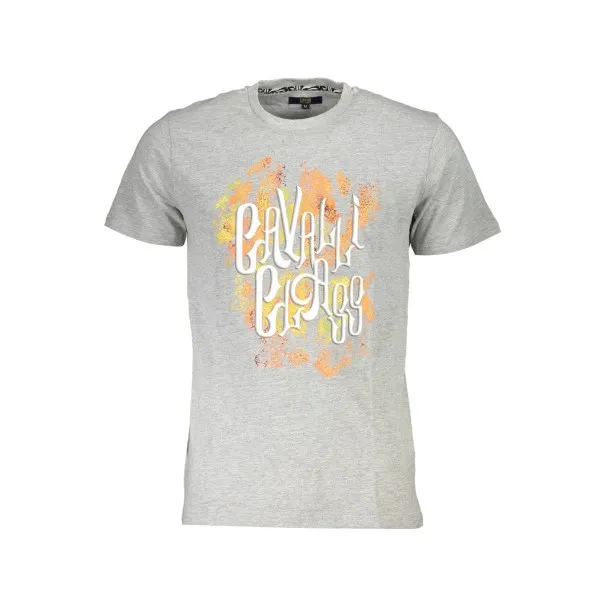 T-SHIRT À MANCHES COURTES CAVALLI CLASS HOMME GRIS - CAVALLI CLASS