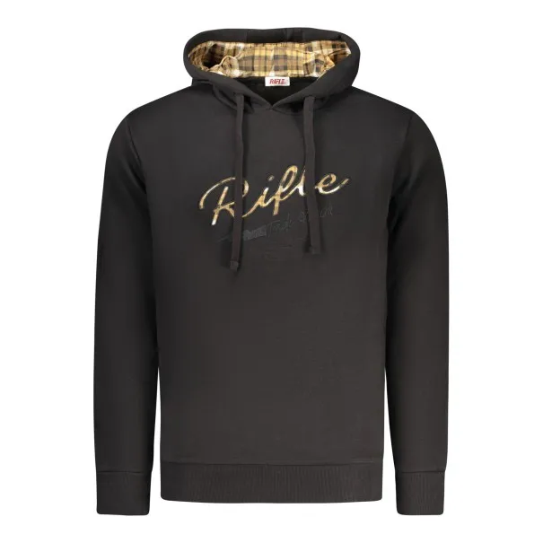 SWEAT-SHIRT NOIR À FERMETURE ÉCLAIR POUR HOMME RIFLE - RIFLE