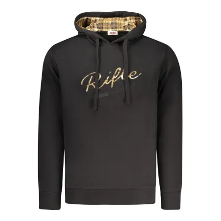 SWEAT-SHIRT NOIR À FERMETURE ÉCLAIR POUR HOMME RIFLE - RIFLE