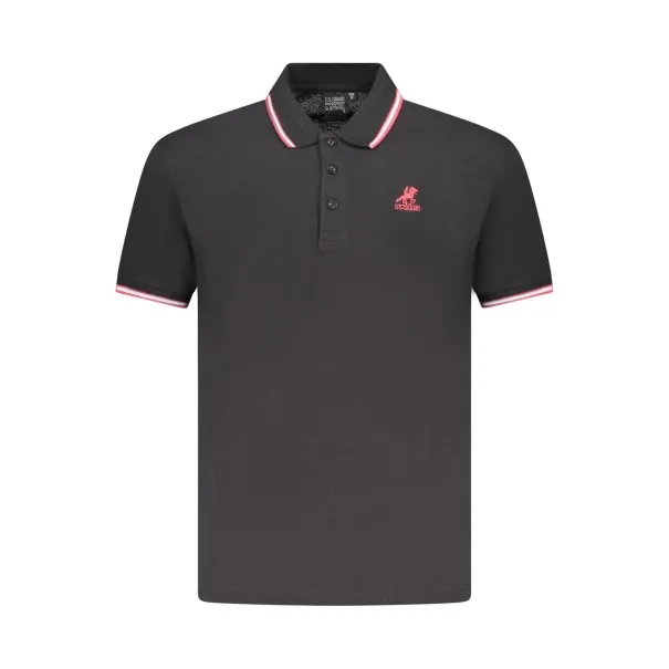 Chemise polo US Grand Polo à manches courtes pour homme, noire - U.S. GRAND