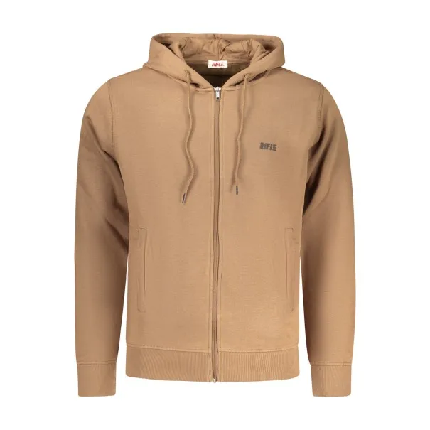 SWEAT-SHIRT FERMETURE ÉCLAIR MARRON POUR HOMME RIFLE - RIFLE