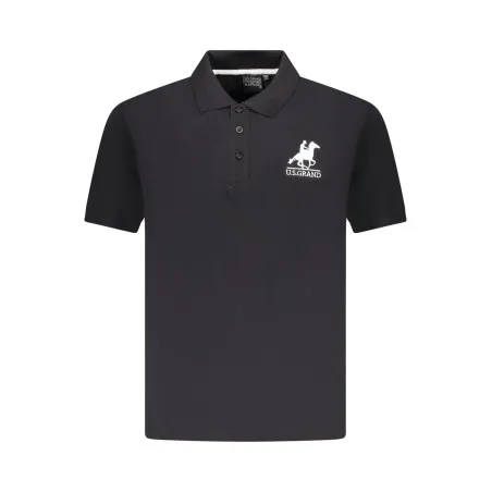 Chemise polo US Grand Polo à manches courtes pour homme, noire - U.S. GRAND