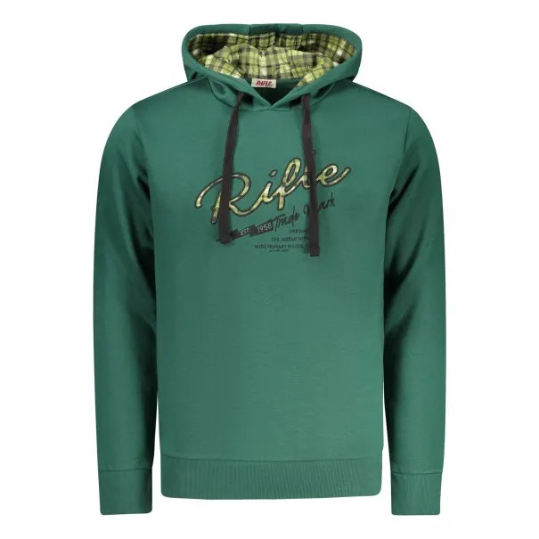 SWEAT-SHIRT FERMETURE ÉCLAIR VERT POUR HOMME RIFLE - RIFLE