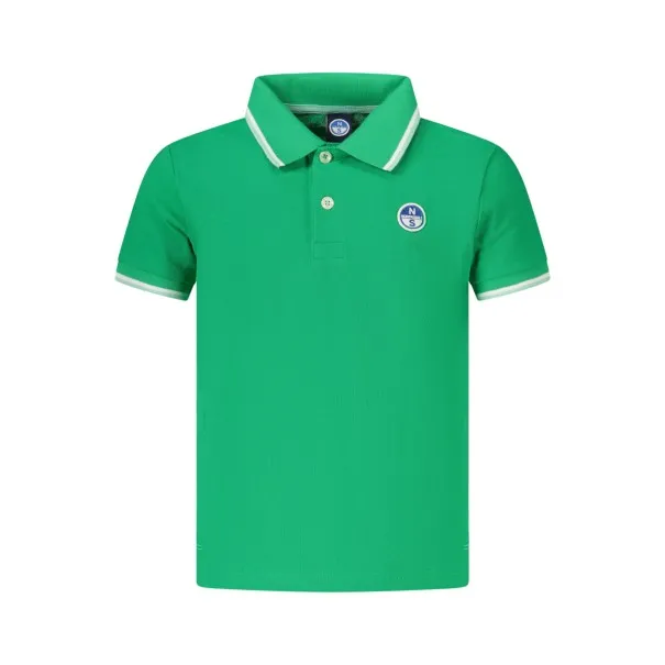 POLO À MANCHES COURTES POUR ENFANTS NORTH SAILS, VERT - NORTH SAILS