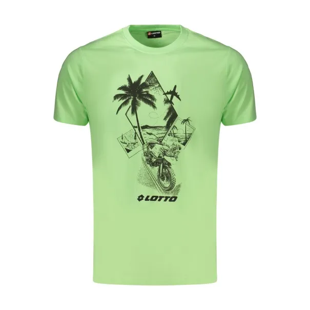 T-shirt vert à manches courtes pour homme LOTTO - Lotto
