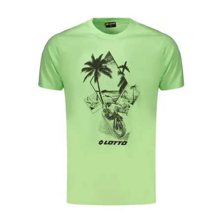 T-shirt vert à manches courtes pour homme LOTTO - Lotto