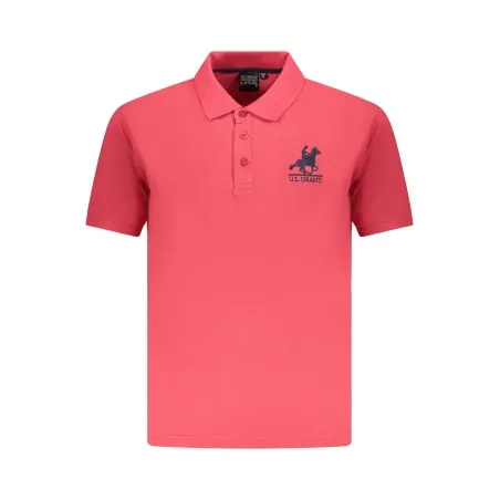 Polo à manches courtes pour homme US Grand, rouge - U.S. GRAND