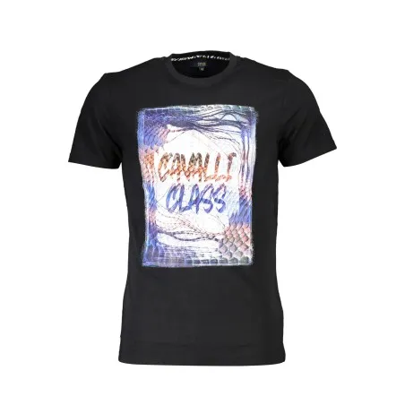 T-SHIRT À MANCHES COURTES CAVALLI CLASS HOMME NOIR - CAVALLI CLASS