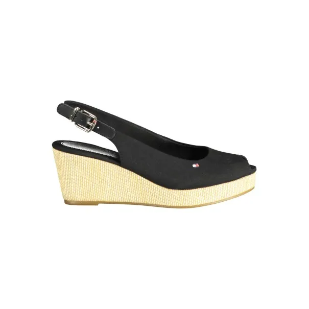 SANDALES POUR FEMMES TOMMY HILFIGER NOIRES - TOMMY HILFIGER