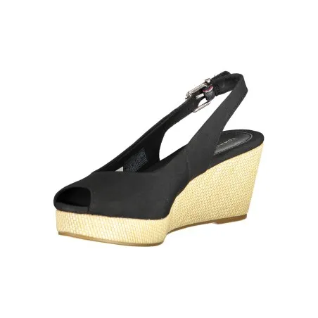 SANDALES POUR FEMMES TOMMY HILFIGER NOIRES - TOMMY HILFIGER