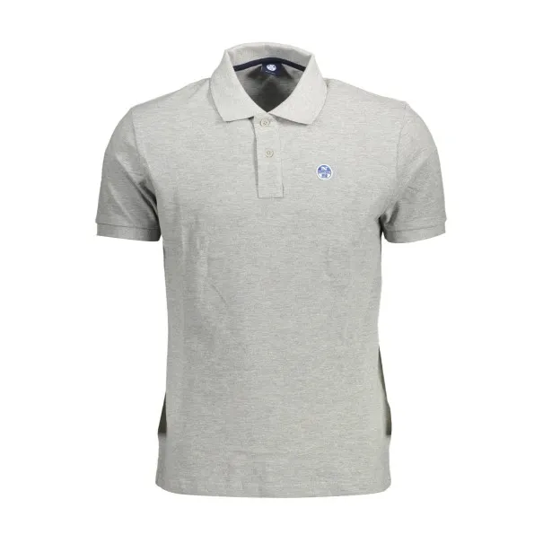 POLO À MANCHES COURTES POUR HOMMES NORTH SAILS GRIS - NORTH SAILS
