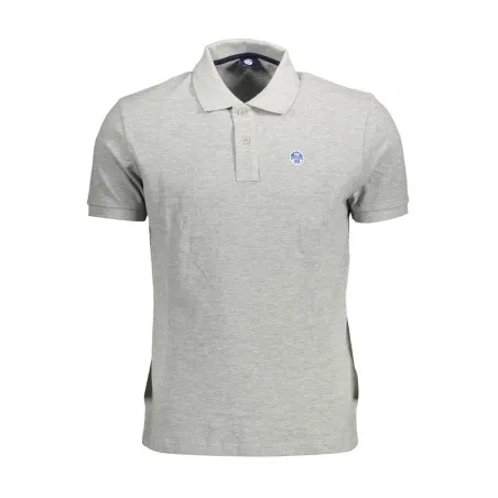 POLO À MANCHES COURTES POUR HOMMES NORTH SAILS GRIS - NORTH SAILS