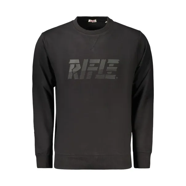 SWEAT-SHIRT NOIR À FERMETURE ÉCLAIR POUR HOMME RIFLE - RIFLE