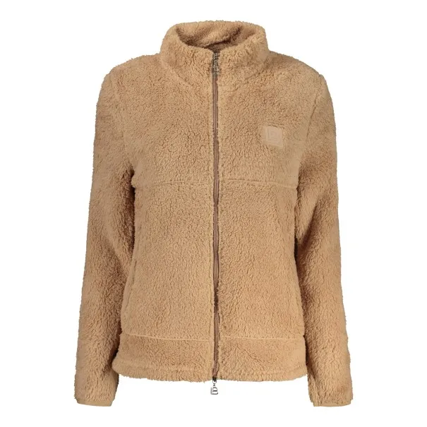 SWEAT-SHIRT MARRON À FERMETURE ÉCLAIR POUR FEMME LAURA BIAGIOTTI - LAURA BIAGIOTTI