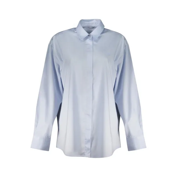 Chemise à manches longues Guess Jeans pour femme, bleue - GUESS JEANS