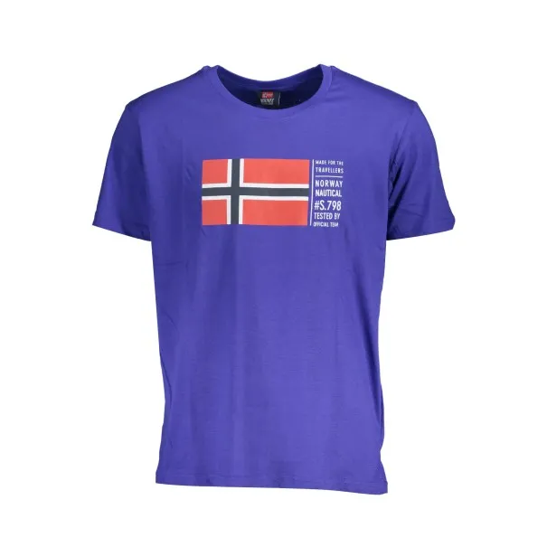 T-SHIRT MANCHES COURTES HOMME NORVÈGE 1963 BLEU - NORWAY 1963