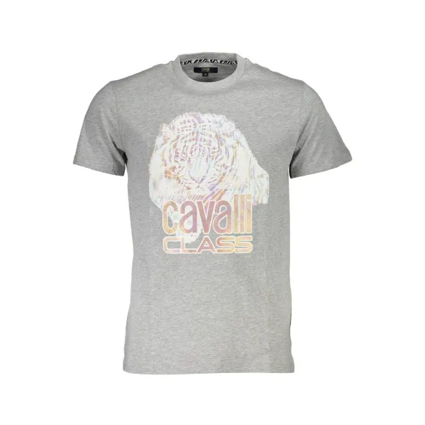 T-SHIRT À MANCHES COURTES CAVALLI CLASS HOMME GRIS - CAVALLI CLASS